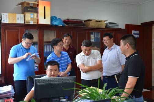 省委组织部来天元区教育局检查指导党组织和党员信息采集工作