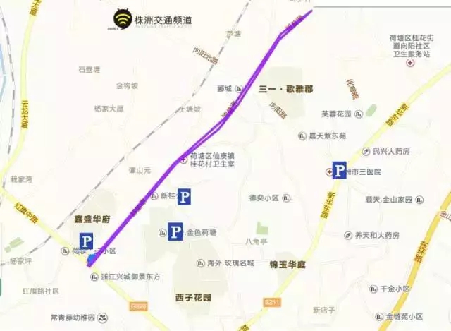 株洲城管停车地图