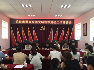 龙泉街道召开迎全国文明城市复检工作部署会