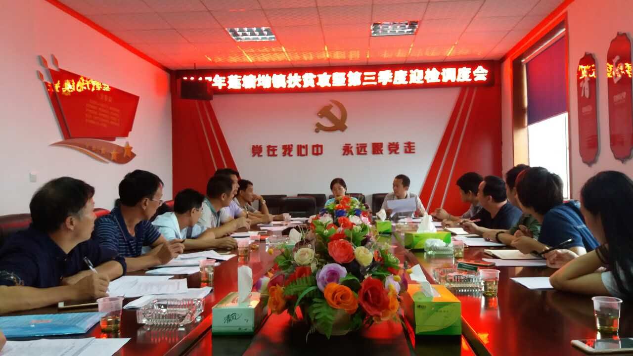 莲塘坳镇召开三季度迎检工作调度会