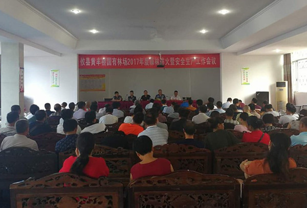 攸县黄丰桥国有林场召开森林防火暨安全生产工作会议