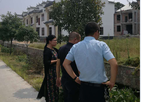 县政协副主席文小凤一行来丫江桥镇就规范农村村民建房工作进行调研