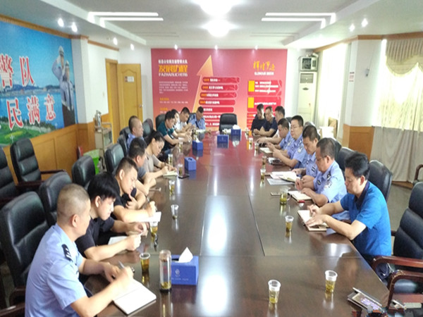 交警大队召开创建全国文明城市推进会