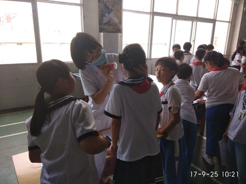 攸县2017年中小学校学生体检工作如期开展