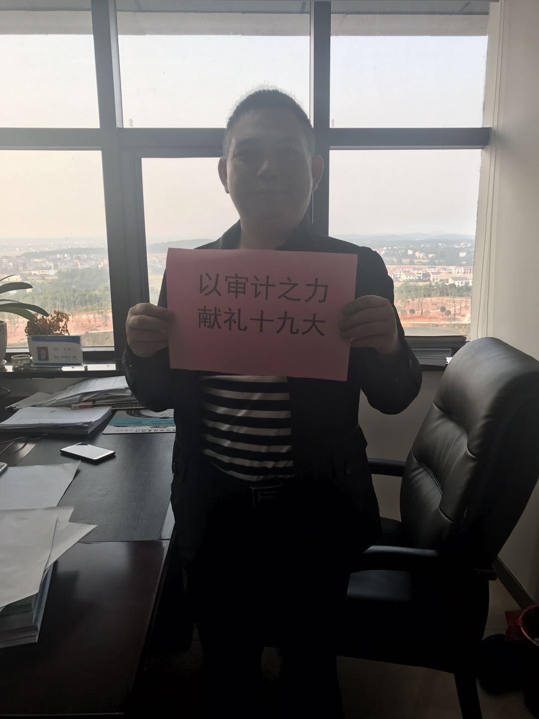 攸县审计局为十九大打Call