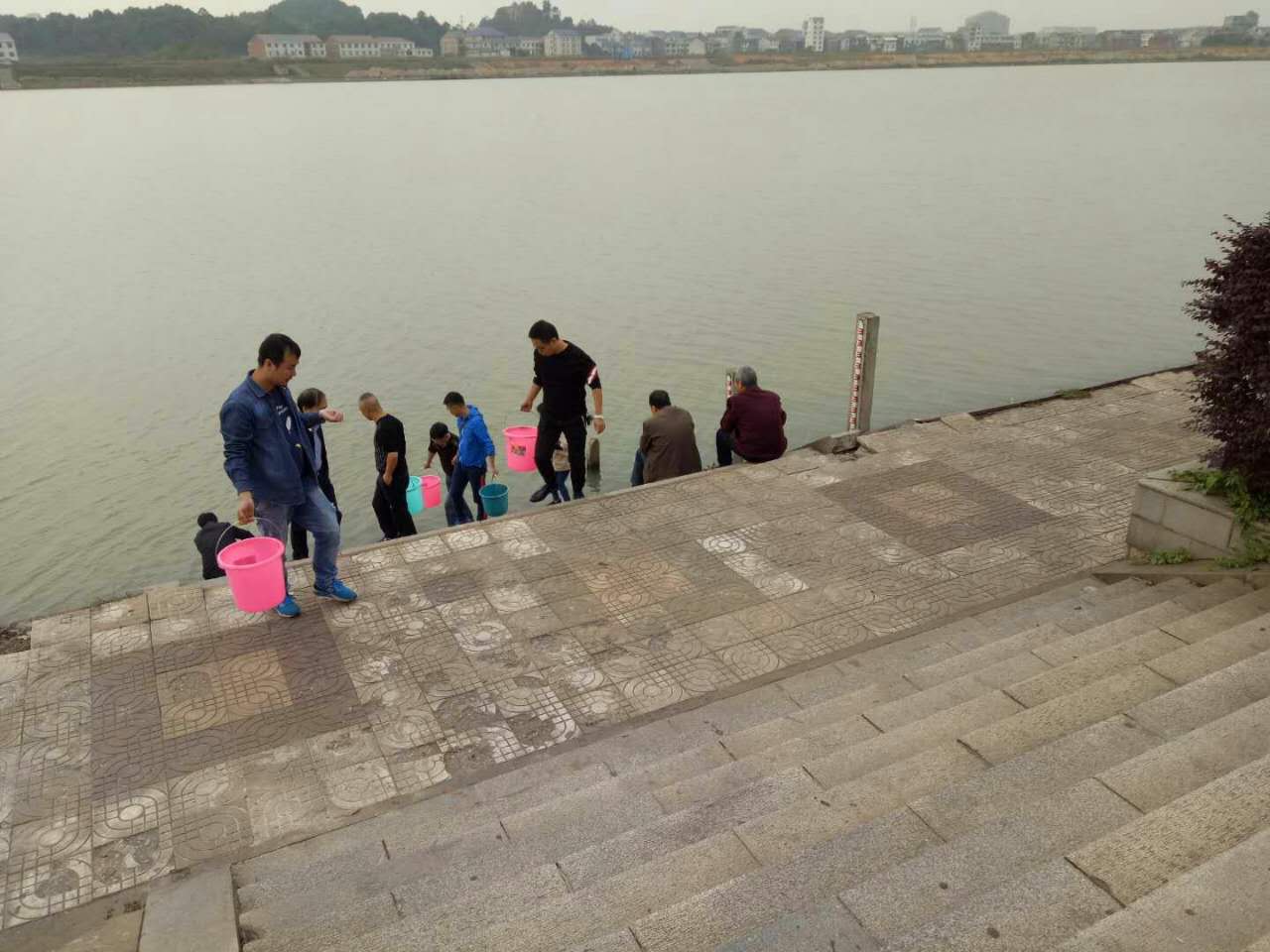 县畜牧局举办渔业资源增殖放流活动