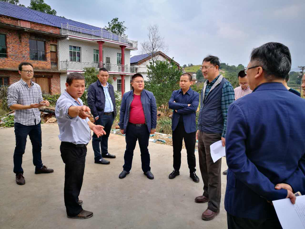 省发改委来攸县检查易地扶贫搬迁工作