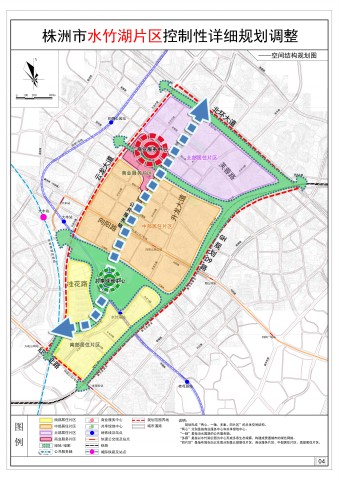 株洲水竹湖片区规划 将建公园/学校/医院【范围】