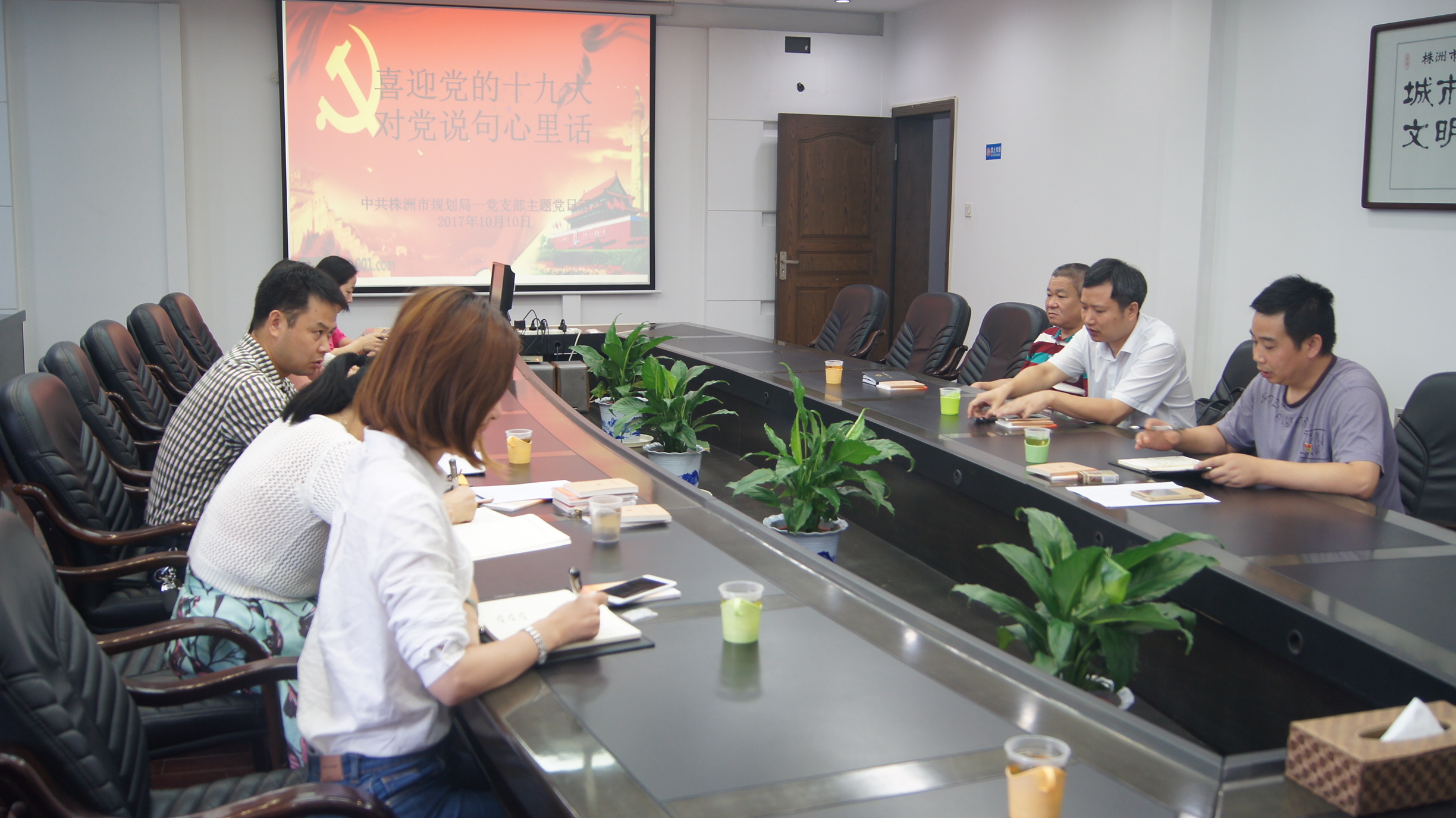 市规划局一党支部组织开展“喜迎党的十九大,对党说句心里话”主题党日活动