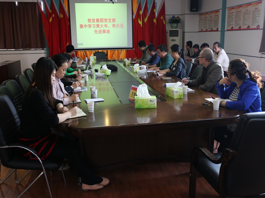 攸发集团党支部学习讨论黄大年、李大元先进事迹