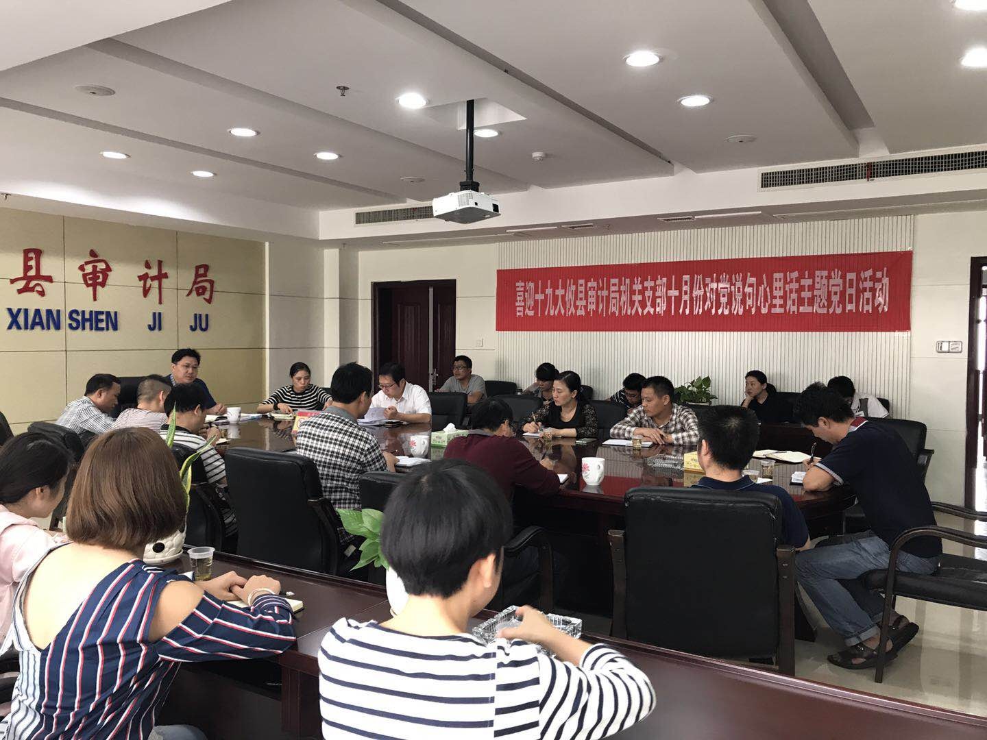 喜迎十九大攸县审计局机关支部十月份对党说句心里话主题活动
