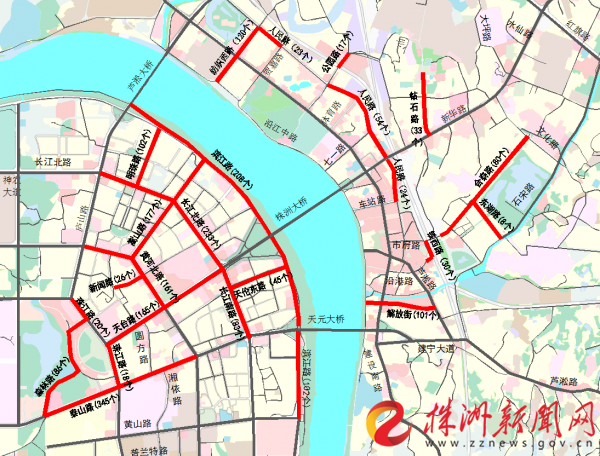 人民路等24个路段路内停车将收费/图解