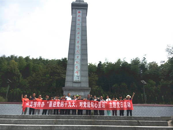 攸县接待办“喜迎党的十九大，对党说句心里话” 主题党日活动