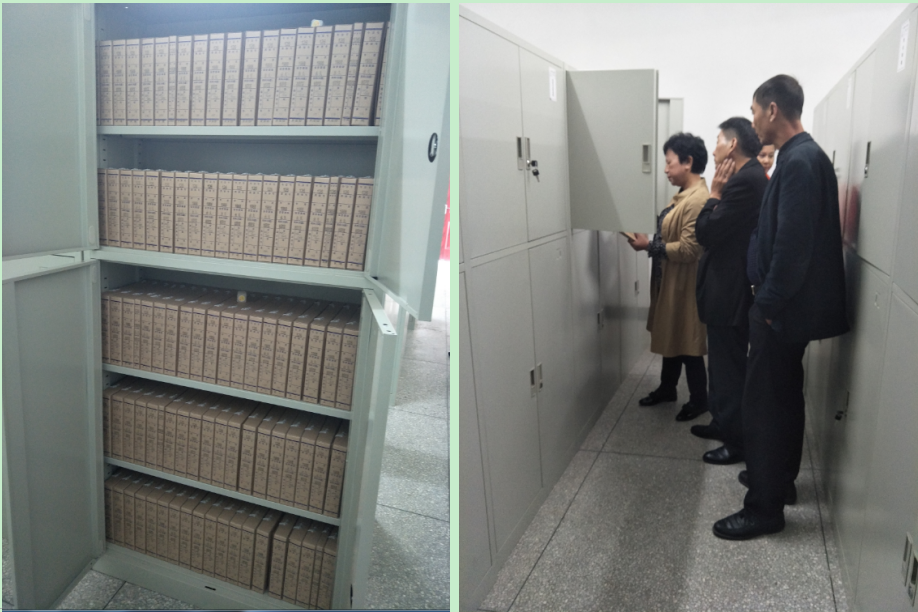 株洲市档案局来攸 验收档案示范乡镇创建工作
