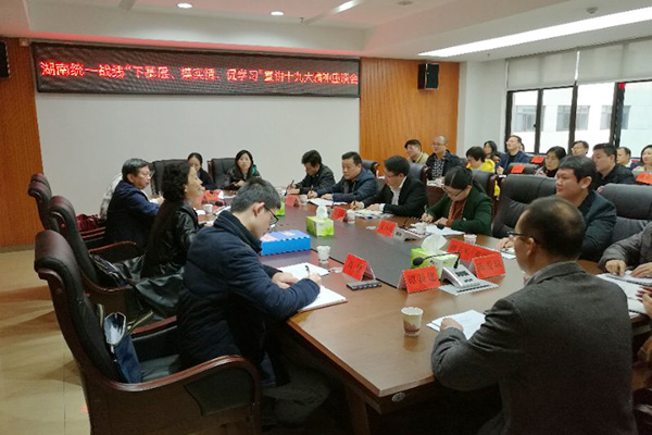 省委统战部副部长胡东风来攸指导统一战线学习十九大精神工作
