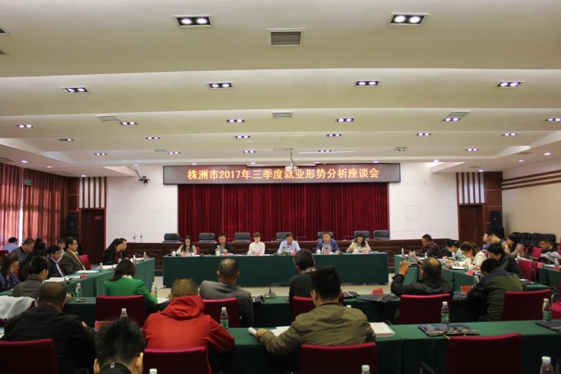 株洲市就业形势分析座谈会在芦淞召开