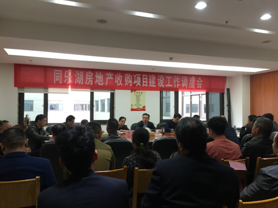 攸县召开同乐湖房地产收购项目建设工作调度会
