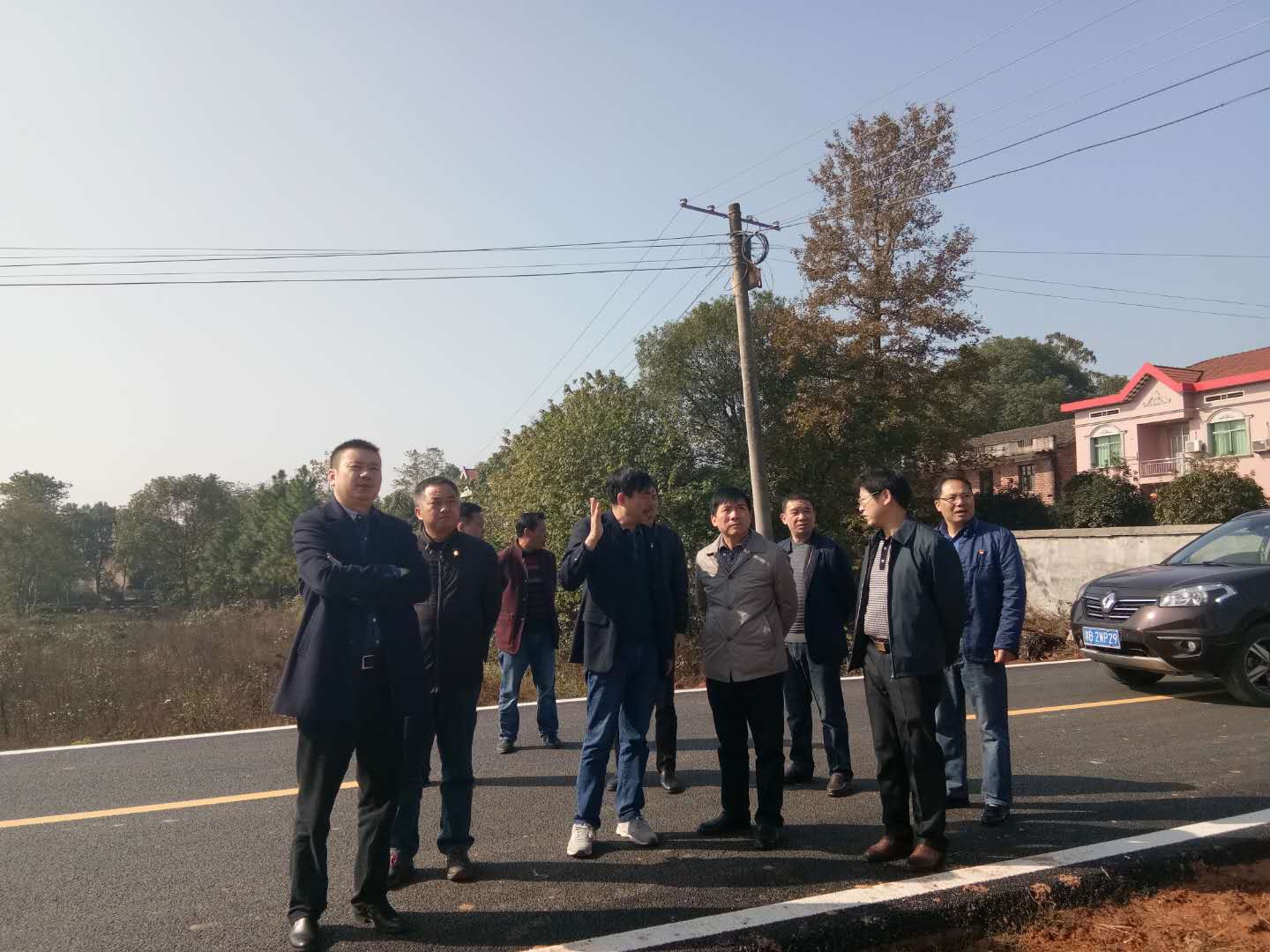 省、市验收组一行到网岭验收美丽乡村建设工作