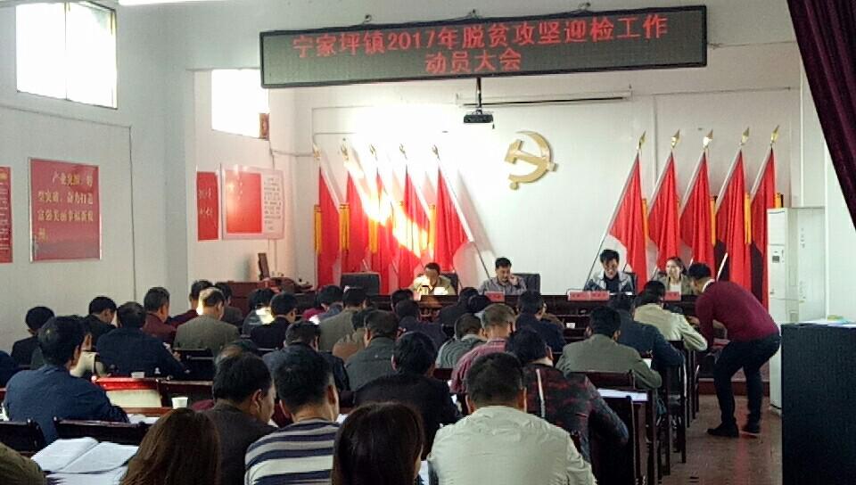 宁家坪镇：脱贫攻坚正当时 全面迎检在行动