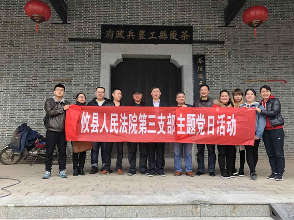 攸县法院举行11月主题党日活动