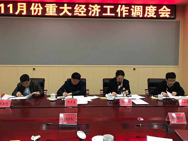 攸县召开11月份重大经济工作调度会