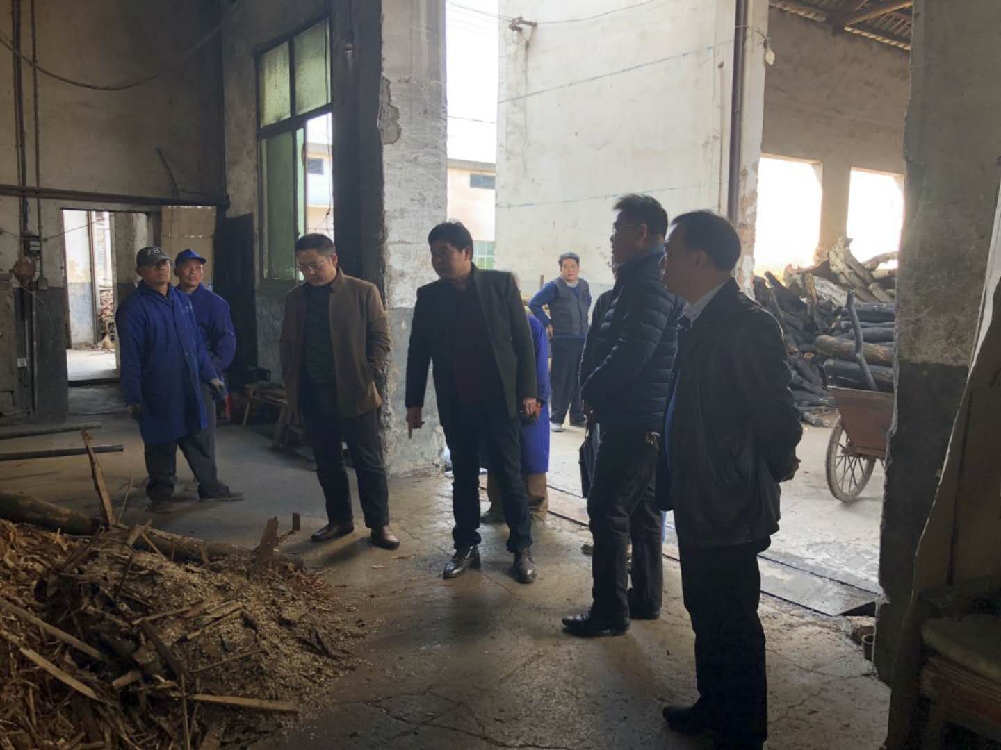 副县长彭顺昌到攸县珠丽造纸厂检查安全生产工作