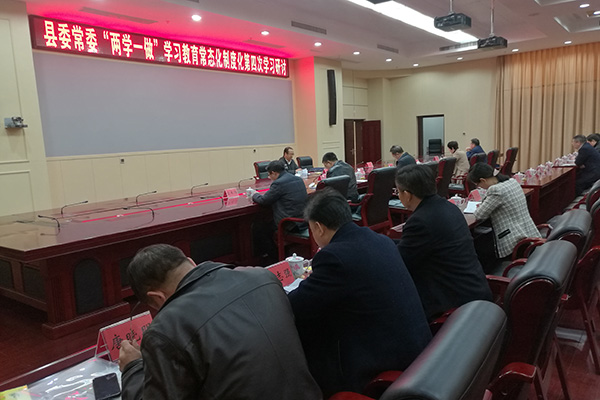攸县县委常委召开“两学一做”第四次学习研讨会