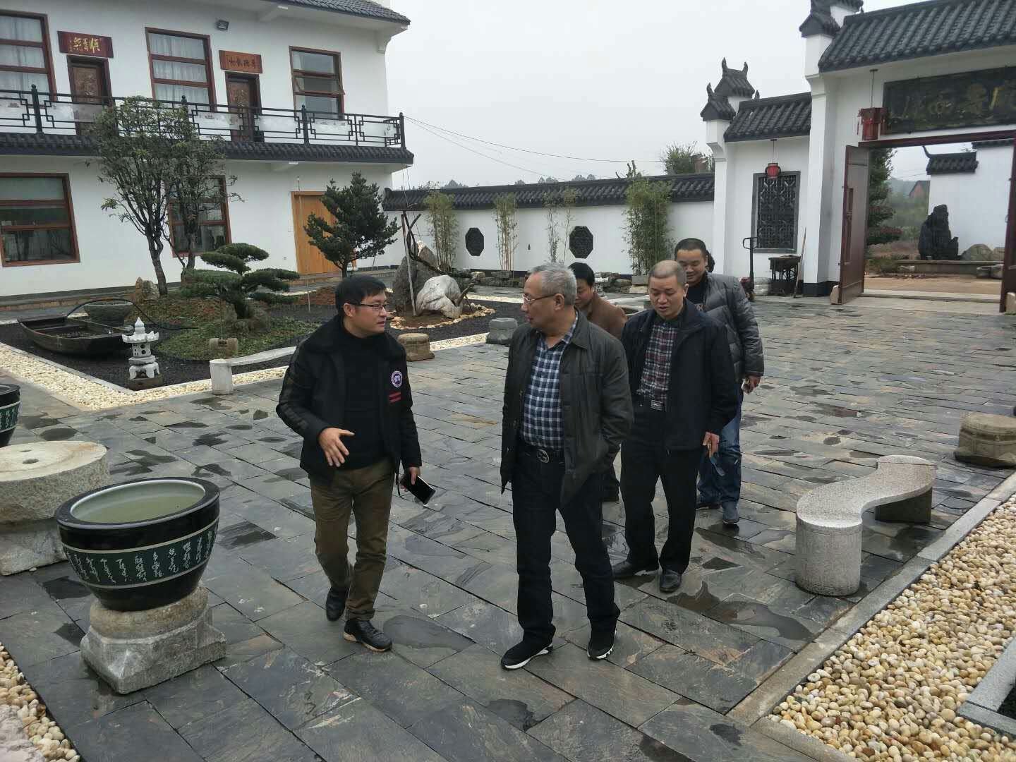 市两型办副主任付深根同志到我县指导调研两型社会建设综合配套改革工作
