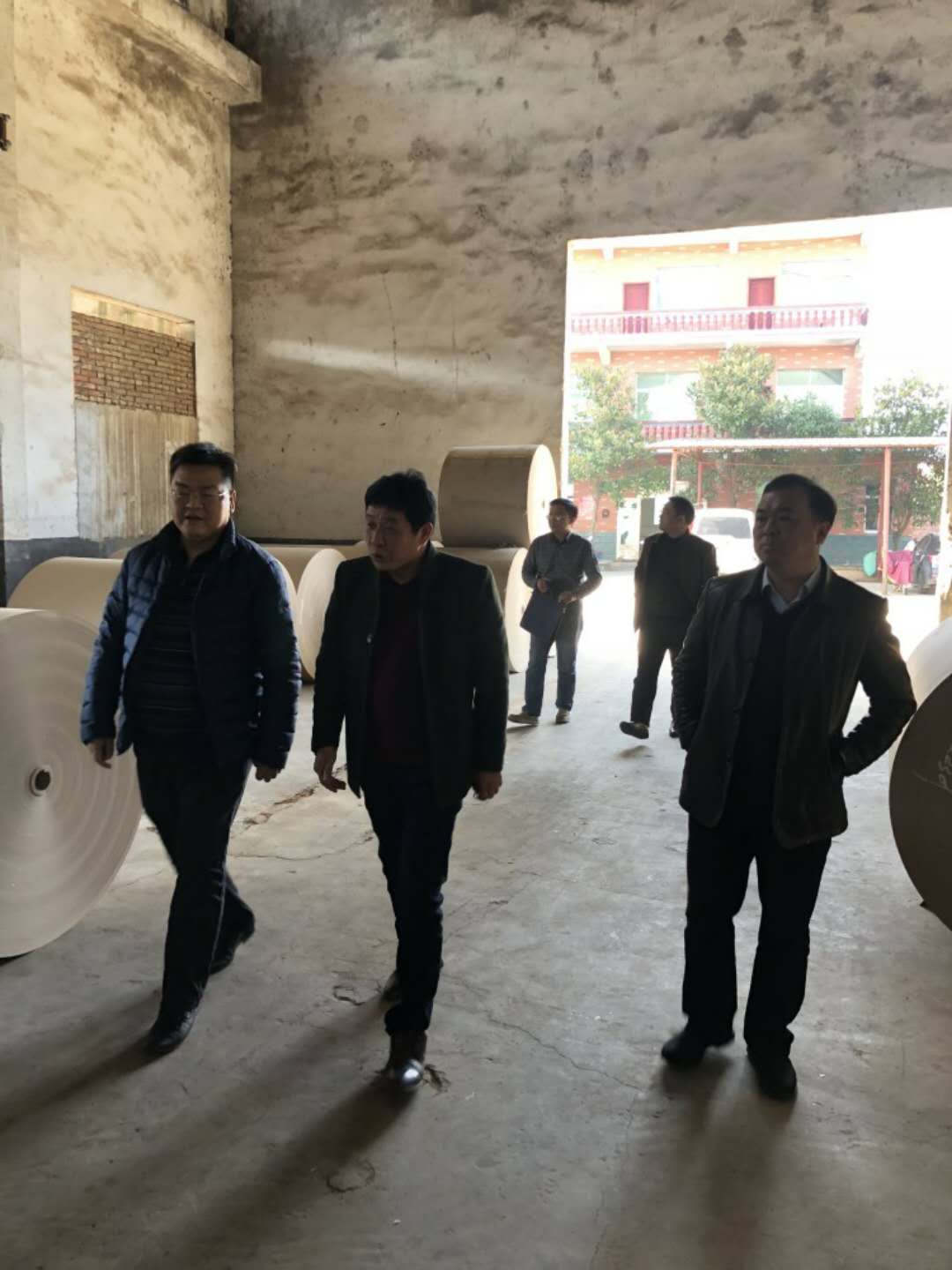 副县长彭顺昌到攸县珠丽造纸厂检查安全生产工作