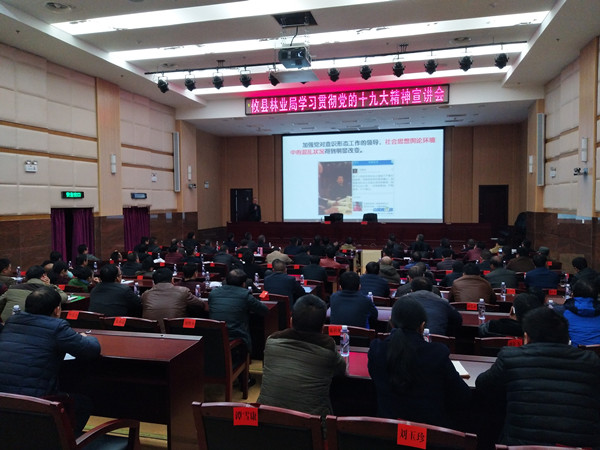 攸县林业局举行学习贯彻党的十九大精神宣讲会