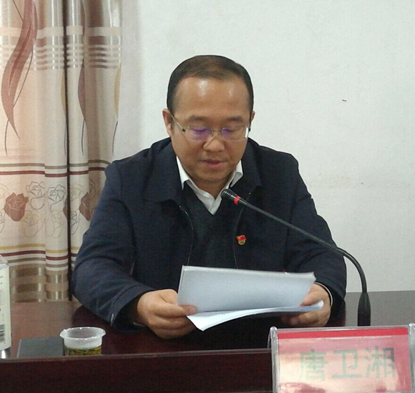 唐卫湘到网岭镇罗家坪村宣讲党的“十九大”精神