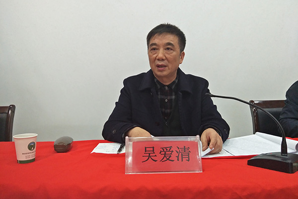 吴爱清到酒埠江镇宣讲“党的十九大精神”
