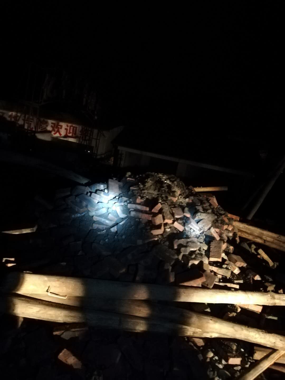 鸾山镇依法强制拆除一处违法建设