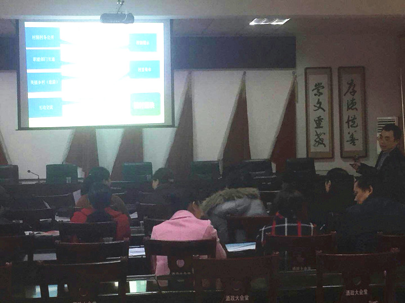 酒埠江镇农村综合服务平台系统培训会