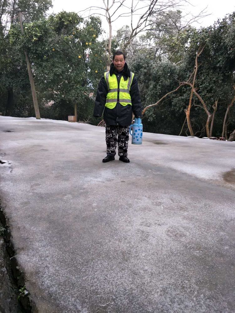 寒潮来袭 枫溪街道抗击冰冻在路上