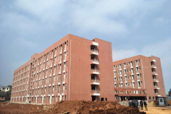攸县职业中专建设项目主体工程进入扫尾阶段