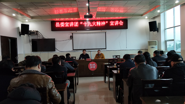 县委宣讲团到鸾山镇宣讲党的十九大报告精神