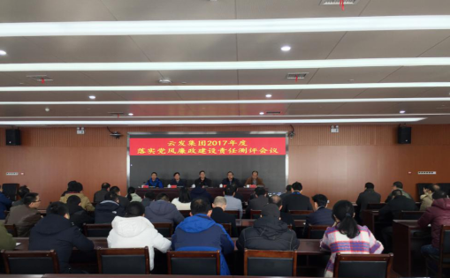 市纪委驻国资委纪检组对云发集团 2017年度党风廉政建设工作进行全面考核