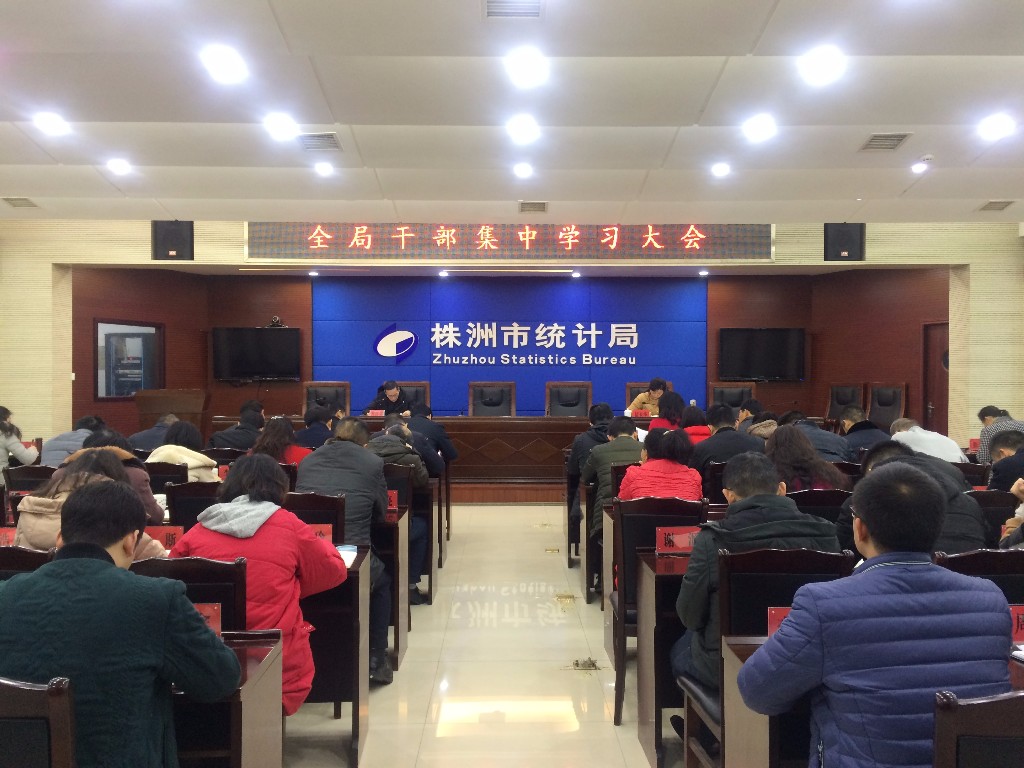 市统计局全局干部集中学习开启新年新征程