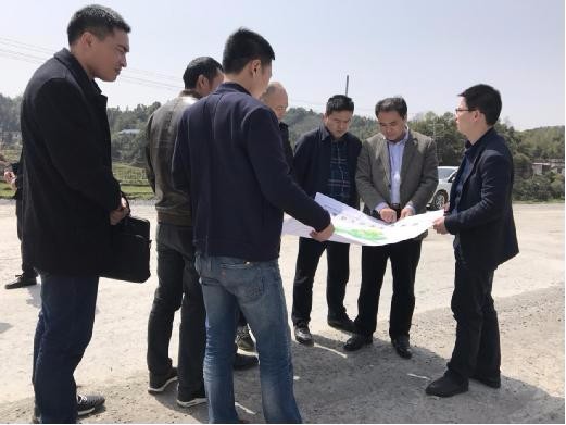 区委常委、纪委书记、区监察委主任邹建平到白关镇调研芭蕉地块项目建设
