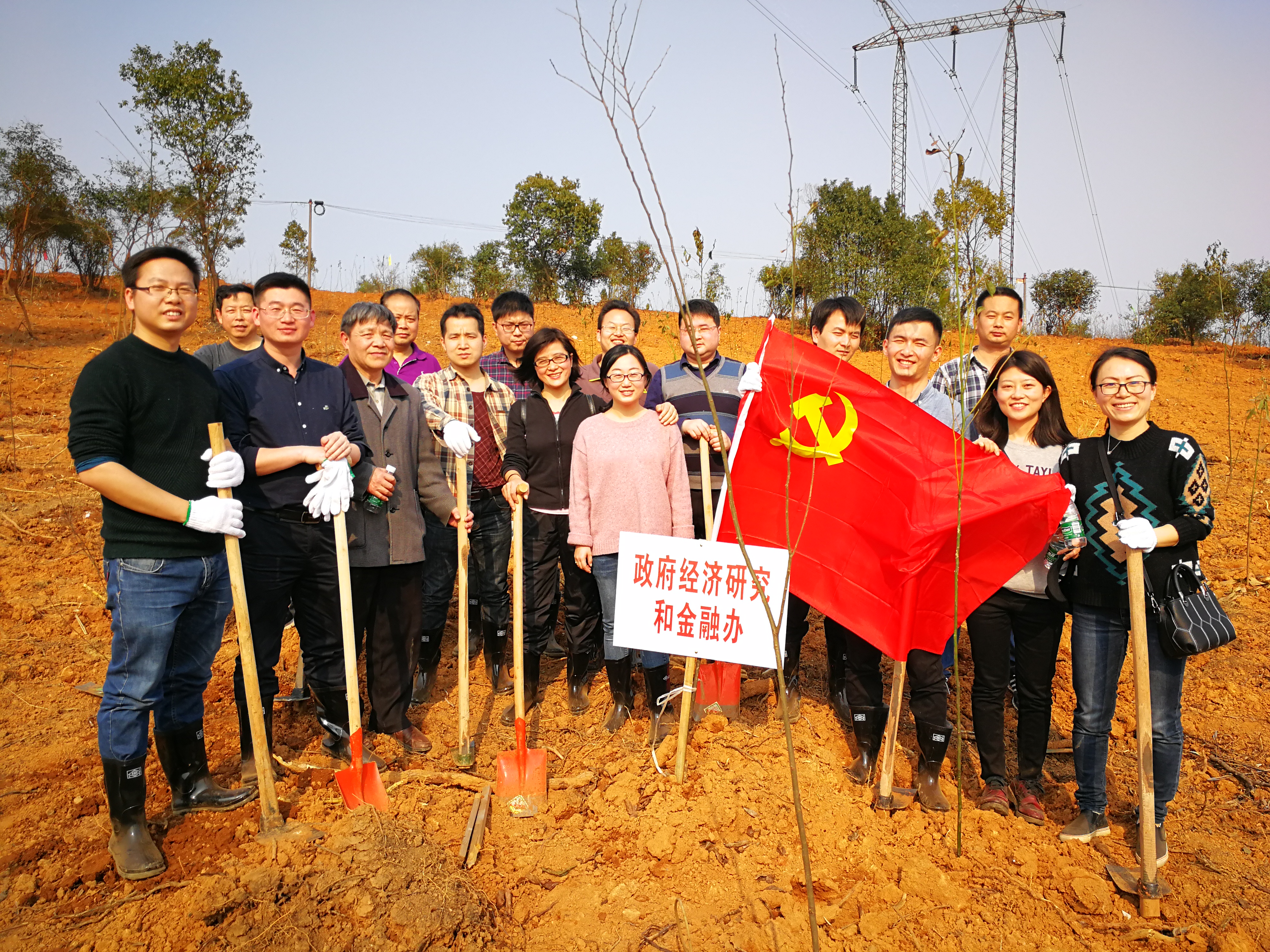 植树添绿 市政府经济金融办迅速行动