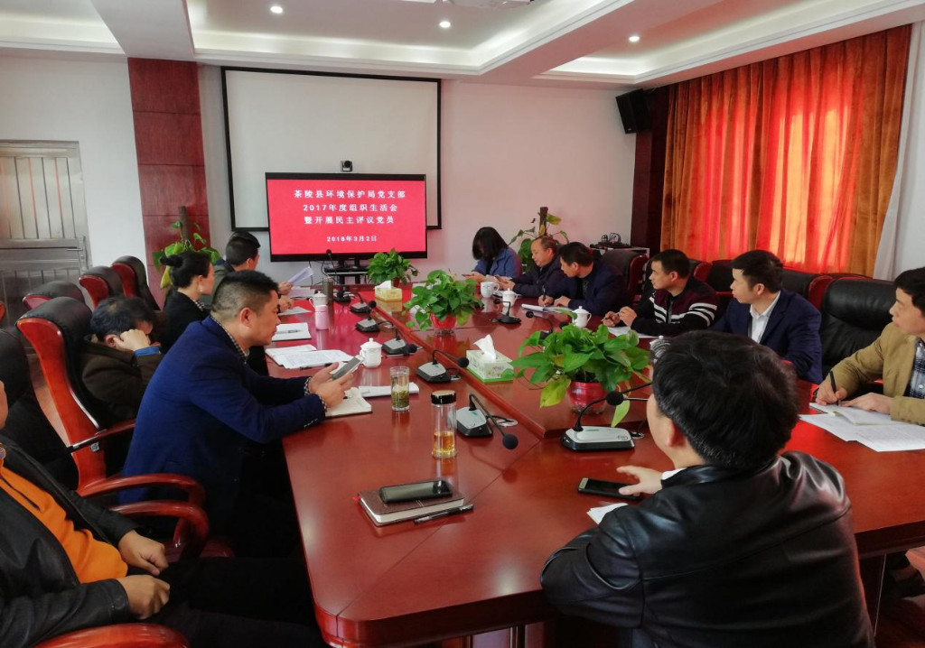 茶陵县环保局召开组织生活会暨党员评议大会