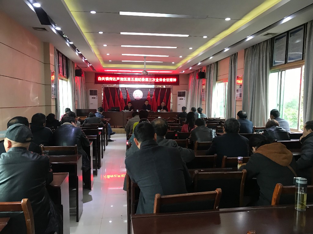 白关镇学习贯彻区纪委五届三次全会精神