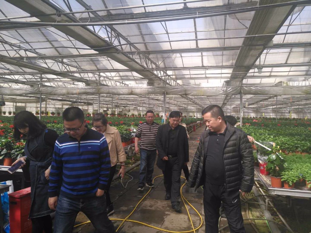 现代农业组考察北京现代农业科技示范园