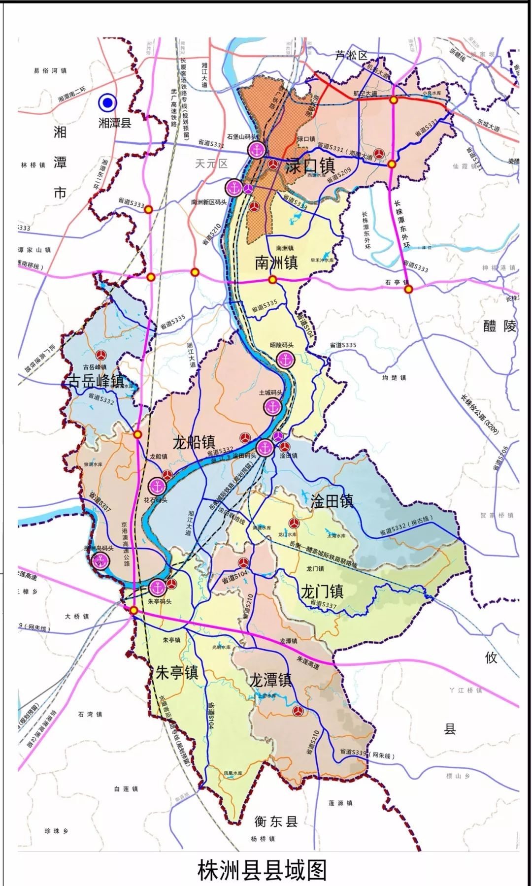 《株洲县城市总体规划(2001—2020)(2018年修改)》获湖南省人民政府正式批复