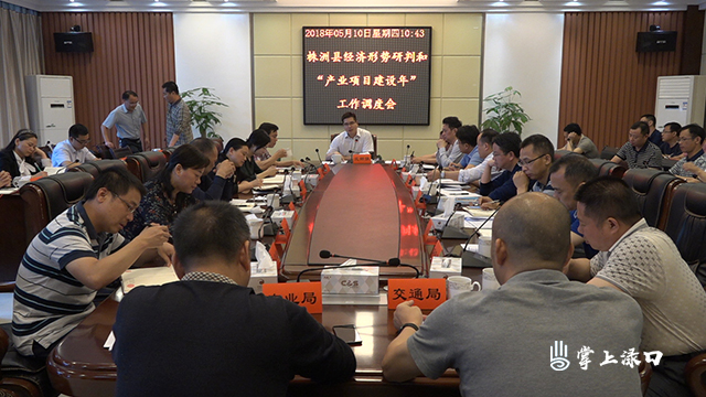 株洲县召开经济形势研判和“产业项目建设年”工作调度会