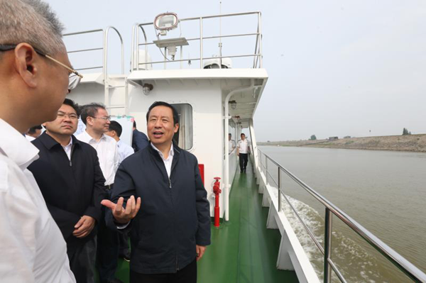 湖南省总河长巡河 要确保一湖清水入长江