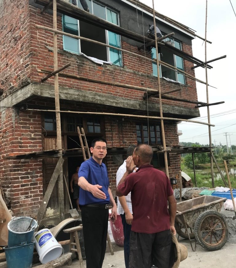 天元区水利局助力贫困户住上安全房