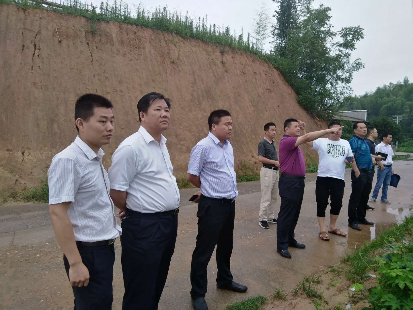 区委副书记蒋峰一行调度美丽乡村建设工作