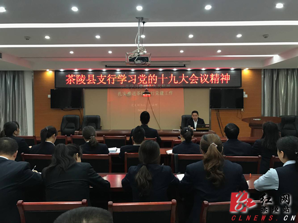 邮储银行茶陵县支行组织开展专题党课